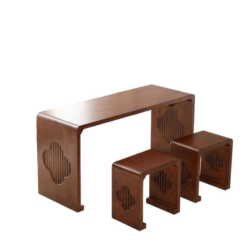 Chinese Guqin Table and Stool Resonance Guqin Table Antique Solid Wood Guzheng Table and Stool Scripture Table Zen Chinese Table Calligraphy Table and Chairs