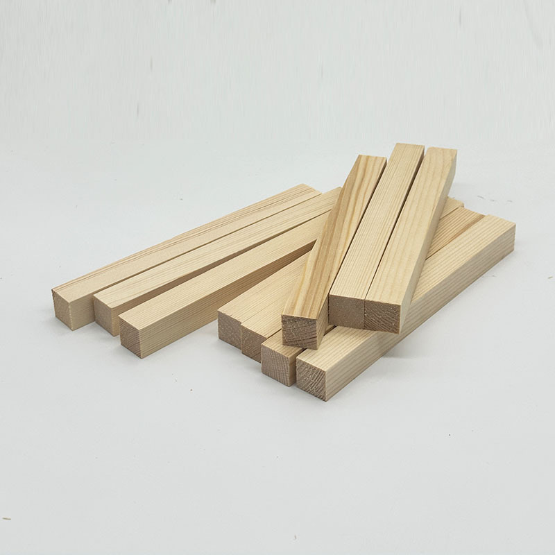 Processing creative simple wooden square unpolished wooden stick hardwood dowel stick for cross-border handicrafts