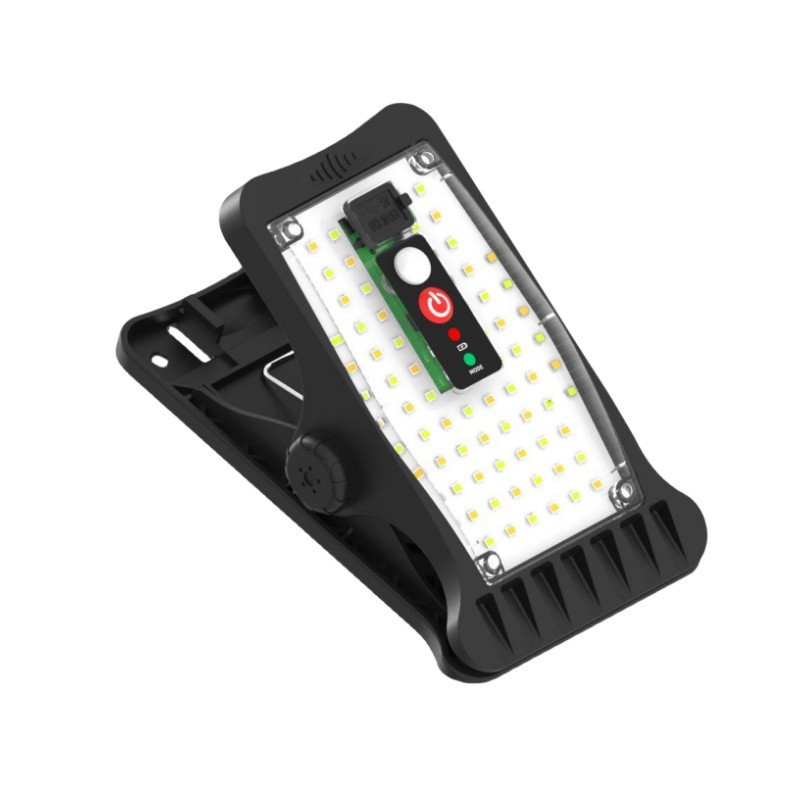 Customized Solar Courtyard Lighting Outdoor Garden Terrace Atmosphere Light Punch-Free with Induction Camping Clip Light