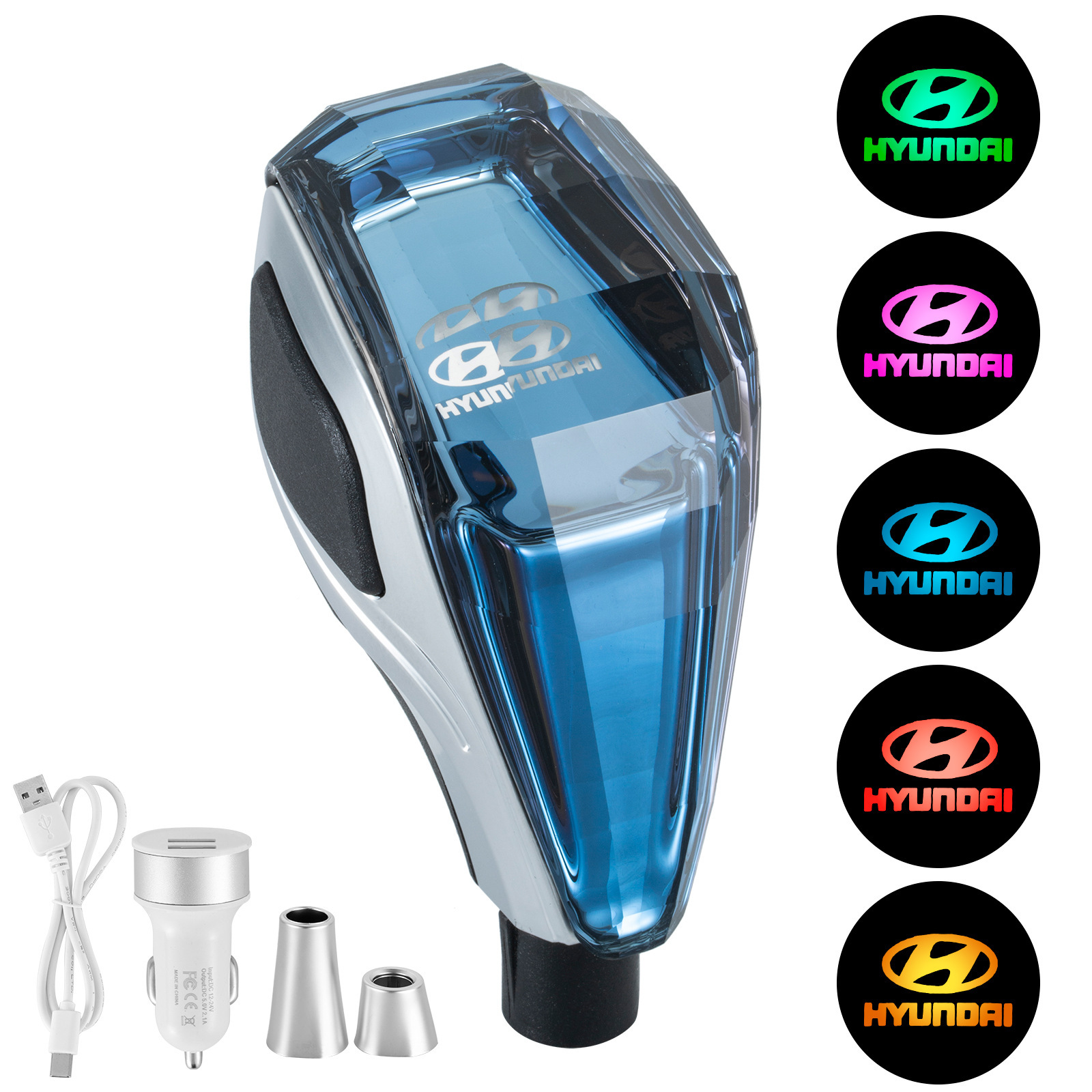 Suitable for Toyota Mazda Mitsubishi Car Modified Led Automatic Crystal Gear Handle Gear Head Luminous Gear Head