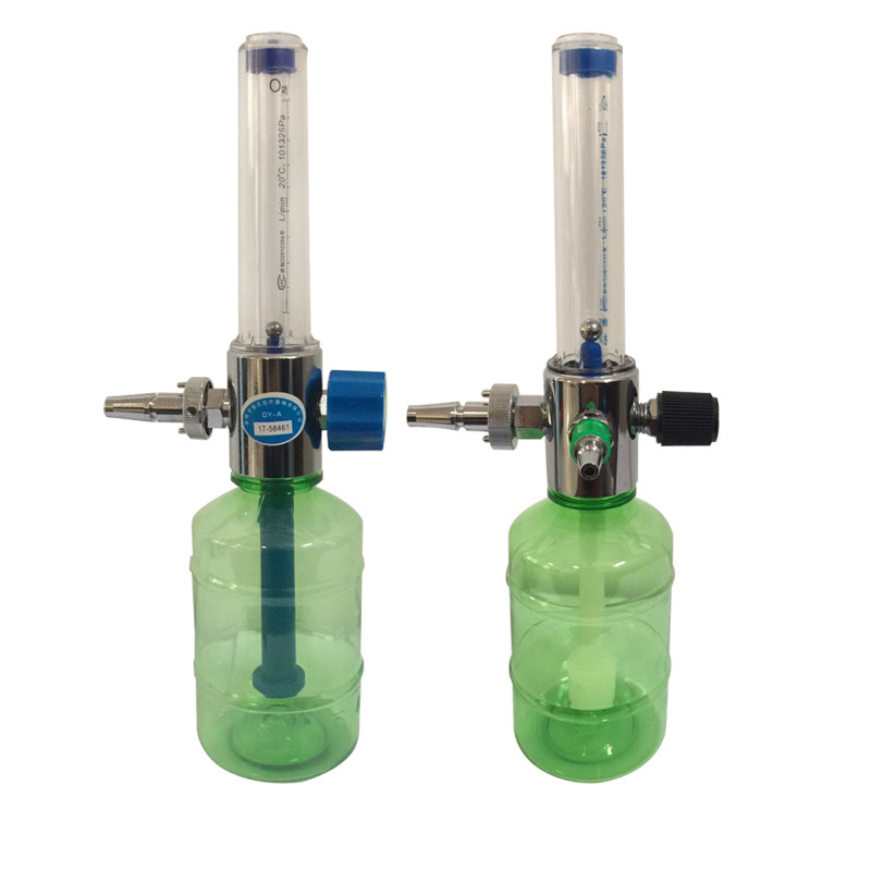 National standard humidification bottle hospital nursing home Ward bedside equipment with oxygen inhaler flow meter buoy atomization bottle