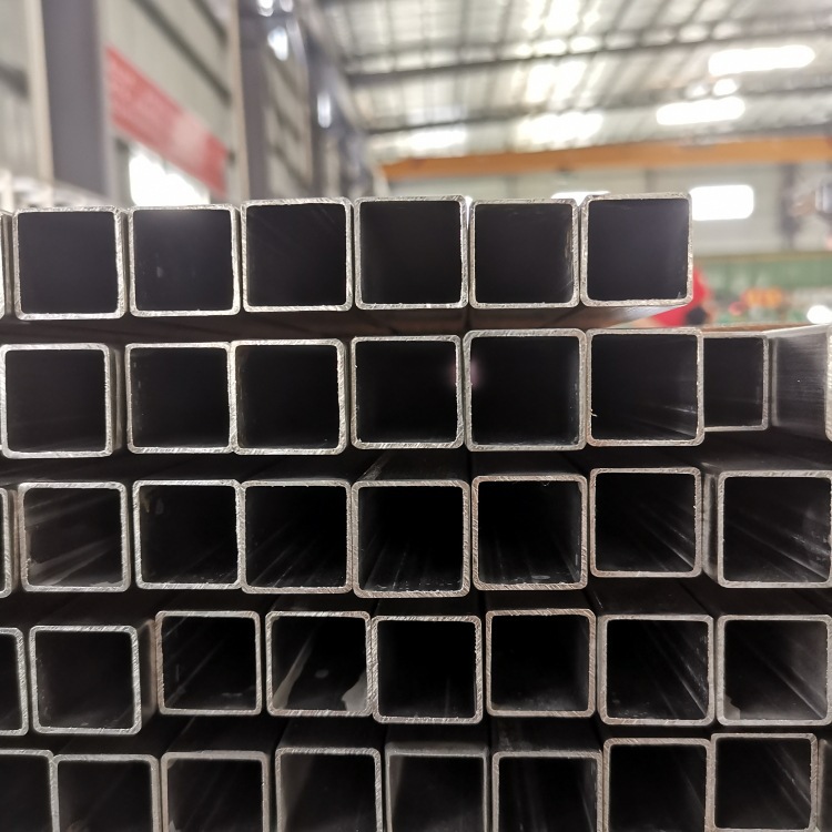 Foshan 201 stainless steel square tube decorative pipe drawing in stock wholesale square stainless steel pipe factory direct supply