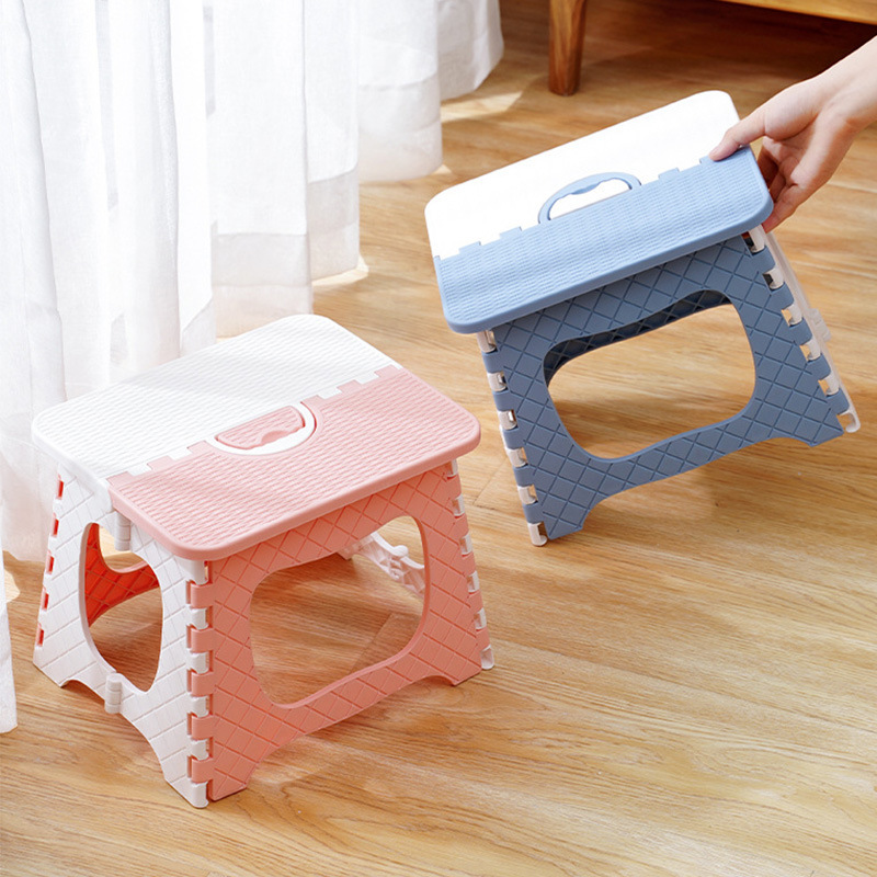 Kindergarten Plastic Folding Stool Outdoor Portable Fishing Stool Street Stall Portable Small Stool Home Storage Portable Stool