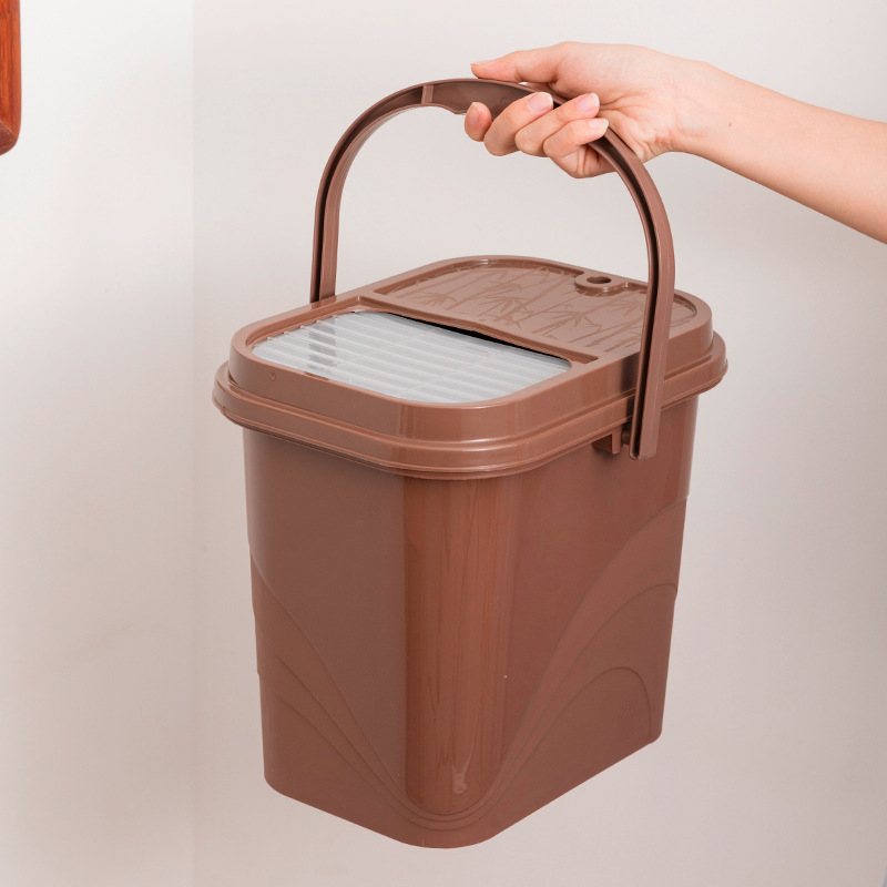 Tea Bucket Household Tea Dregs Dry and Wet Separation Tea Dregs Waste Water Bucket Tea Storage Thickeneded Small Tea Bucket Wholesale Tea Drain