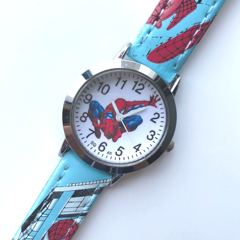 Cartoon Belt Children's Watch Boys Elementary School Spider-Man Quartz Watch Gift Watch Wholesale Dropshipping