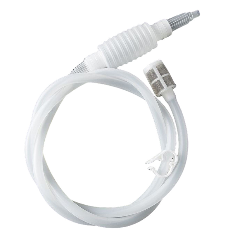 Food grade wine extractor wine liquor silicone tube siphon filter fish tank water changer with filter screen anti-blocking