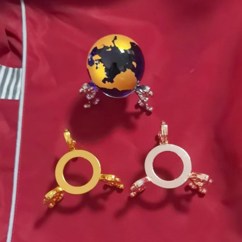 Основание для кристального шара кристальная грань сверление настольные украшения металлический держатель для шара домашний декор