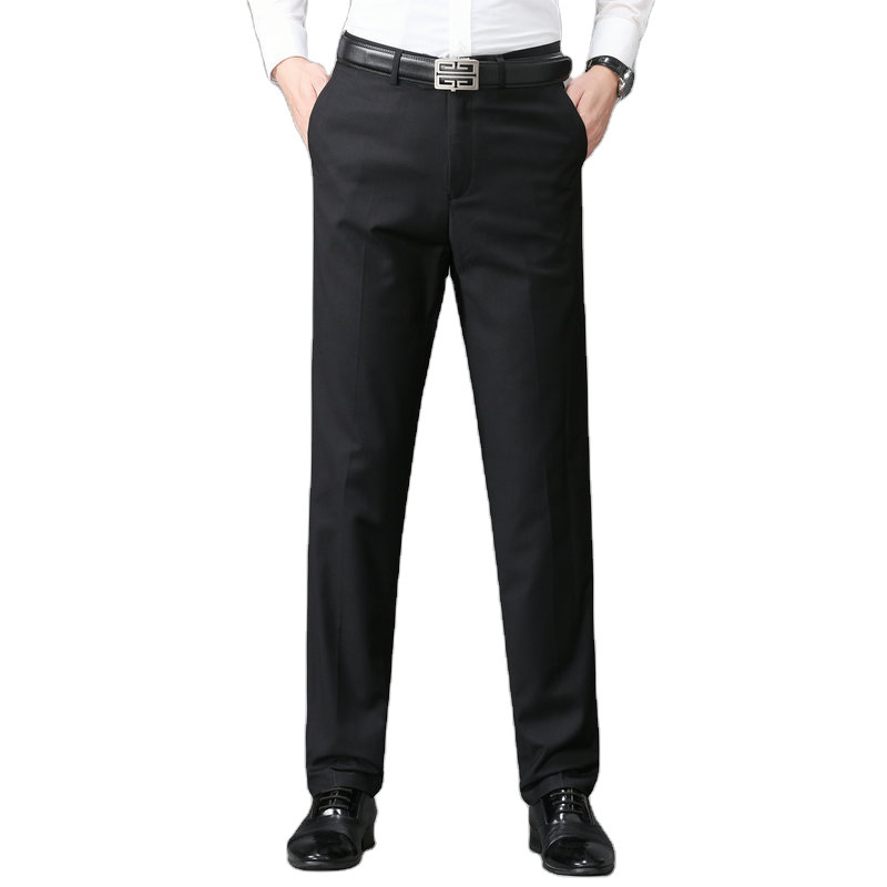 Men's Suit Trousers Business Formal Wear Spring and Summer Thin Slim Black Men's Casual Suit Trousers Straight Trousers Manufacturer