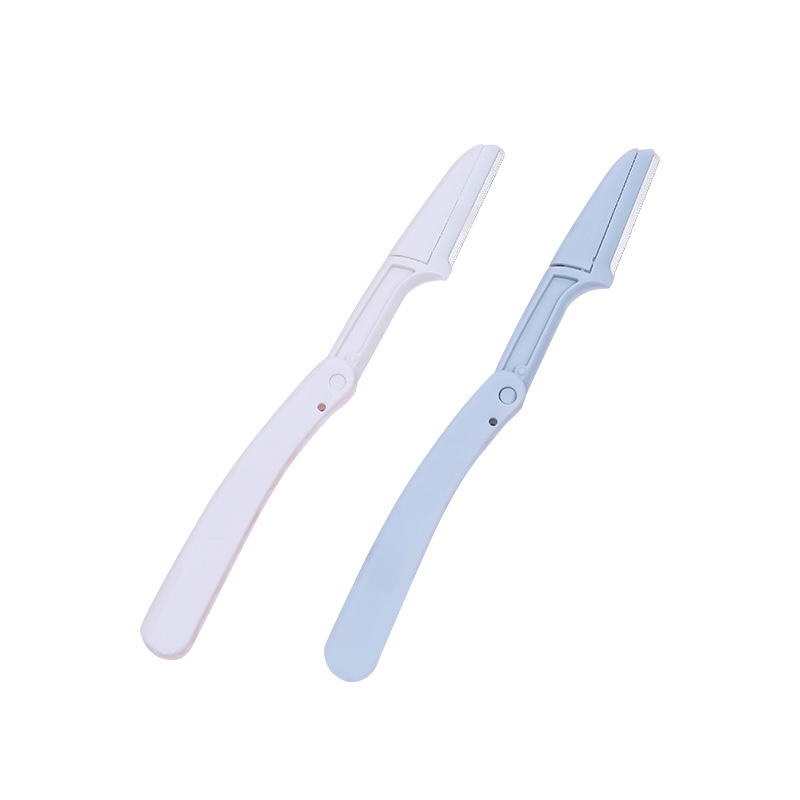 Manufacturers women's macro shaving blade beauty tools foldable anti-scratch eyebrow shaving knife eyebrow scraper wholesale