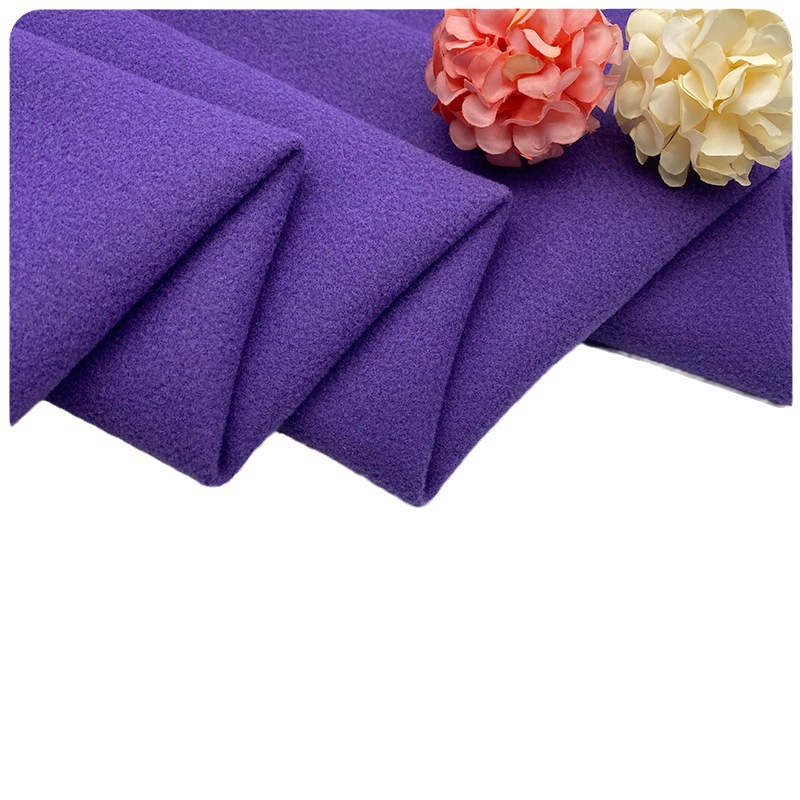 Baseball tweed woolen woolen cloth for autumn and winter, bags, shoes and hats, overcoat fabric wool-like tweed plain coat baseball uniform fabric