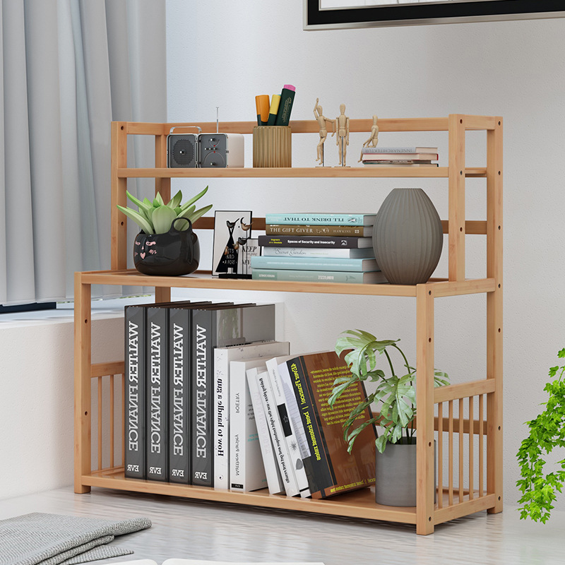 Desk Student Bookshelf Simple Desktop Children's Storage Rack Home Office Simple Small Bookcase Dormitory Storage