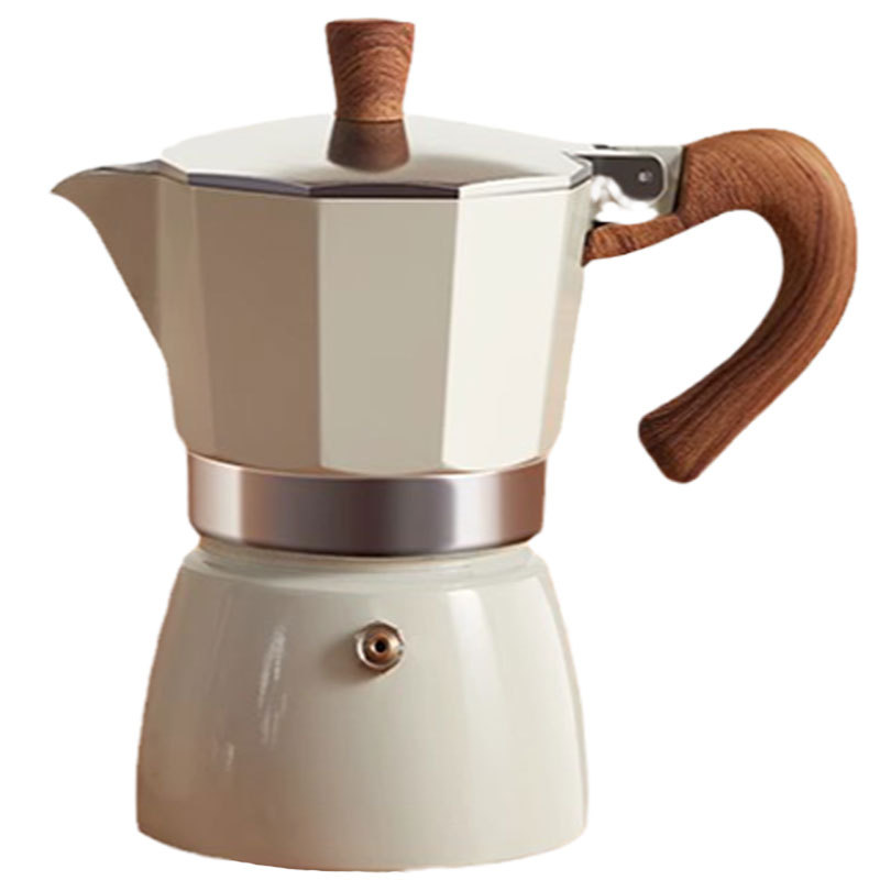 Round Bottom Moka Pot Single Valve Household Small Coffee Pot Coffee Hand Pot suit Espresso