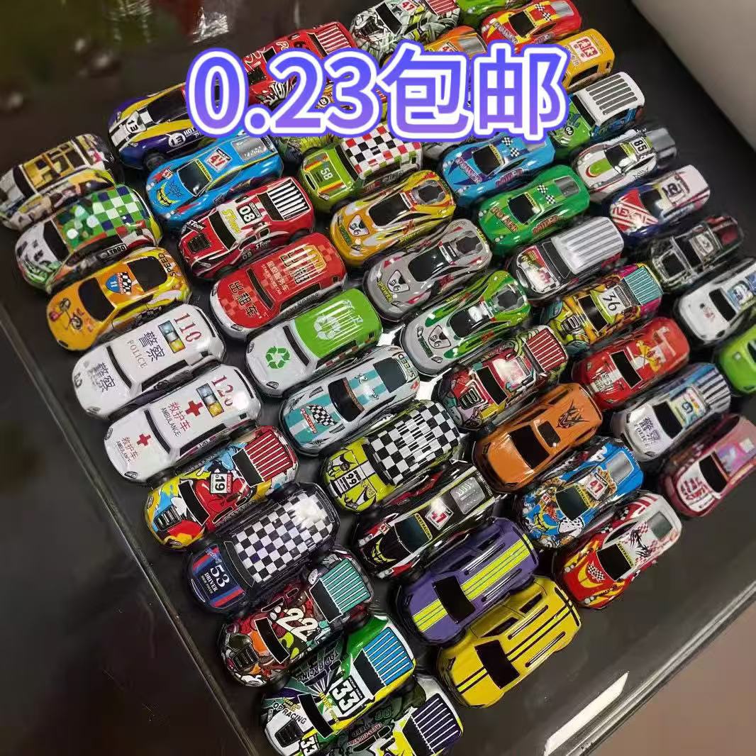 Wholesale alloy car tin car children's toys back car car shake sound explosion simulation model ornaments in bulk