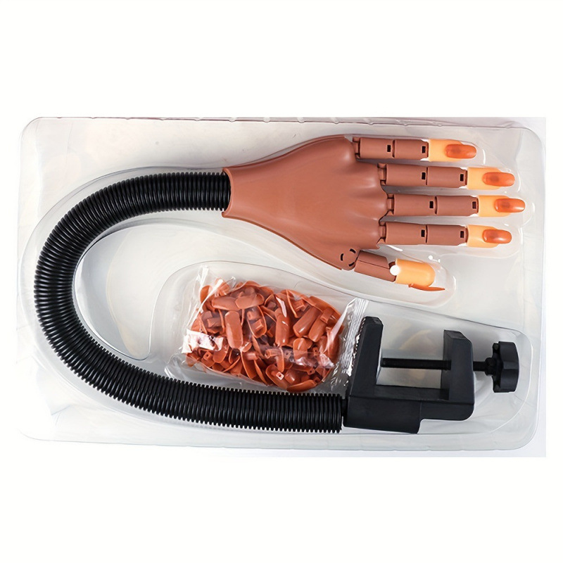 2026 New Cross-Border Dropshipping Nail Tools Artificial Hand Nail Art Practice Hand Joint Cross-Border