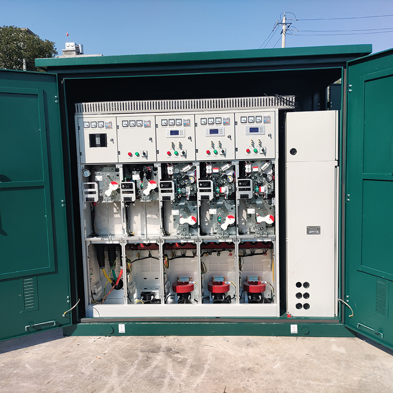 Высоковольтный кольцевой сетевой шкаф надувной шкаф два входа и четыре выхода твердый шкаф кольцевой ящик открытие и закрытие центра 10Kv кабельный ответвительный ящик