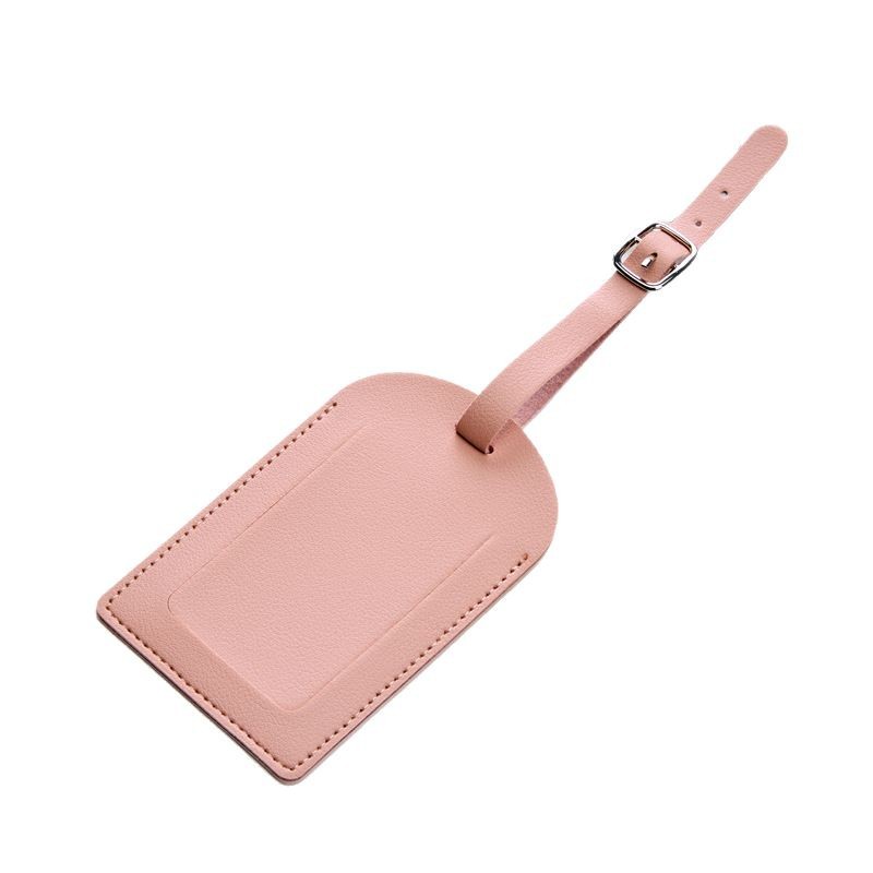 PU Luggage Tag Multicolor Aircraft Boarding Card Creative Suitcase Tag Check-in Leather Flip Luggage Tag