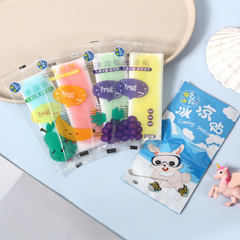 Фруктовые охлаждающие наклейки для студентов, освежающие наклейки для мобильных телефонов