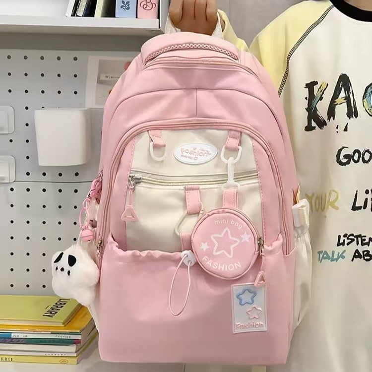 Двухкомпонентный рюкзак для мужчин и женщин, городской простой и легкий, вместительный школьный рюкзак, оптовая тенденция