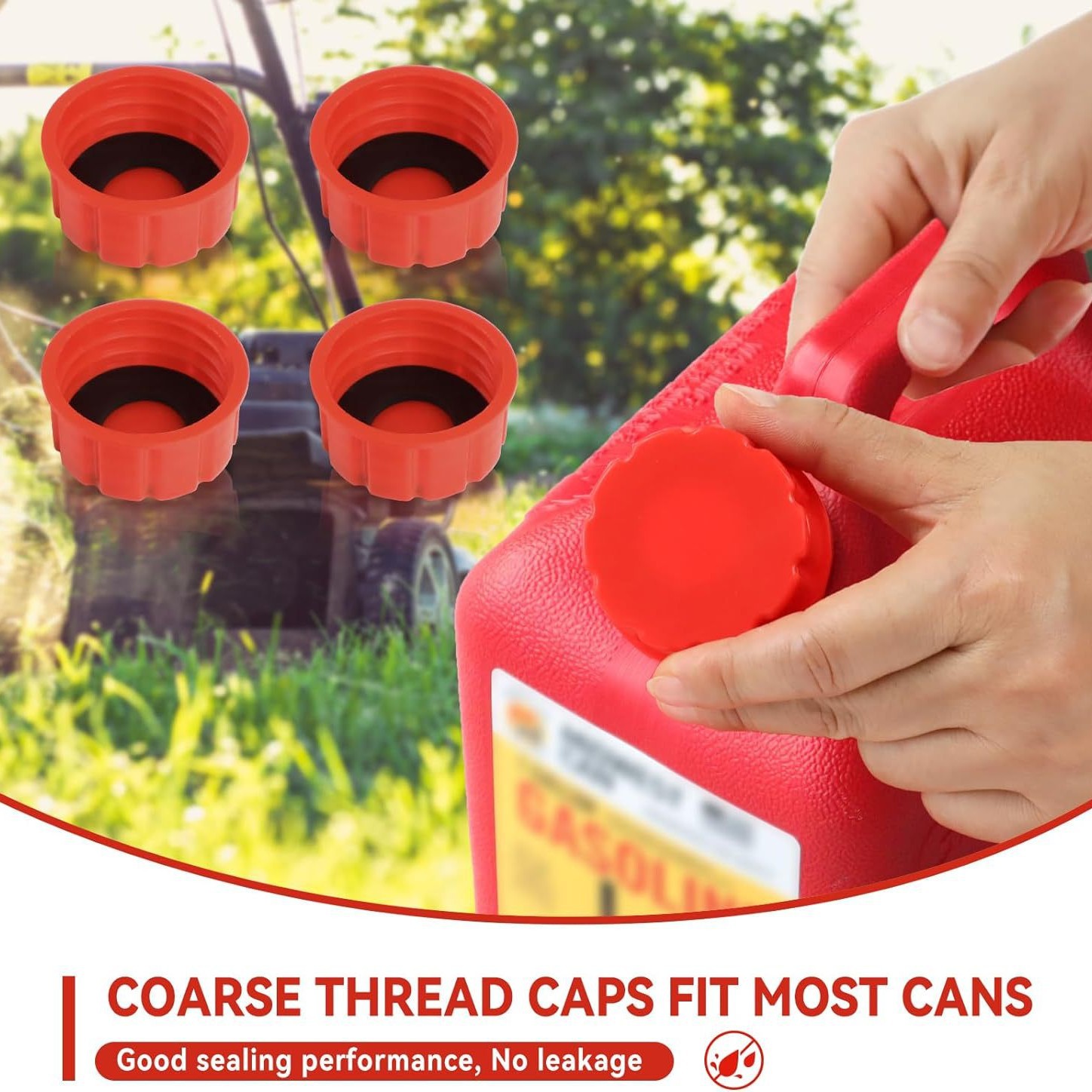 Amazon Hot Sale Gas Tank Cap Coarse Thread - 1/2/3/5 Gallon Gas Tank Neutral Replacement Parts Accessories