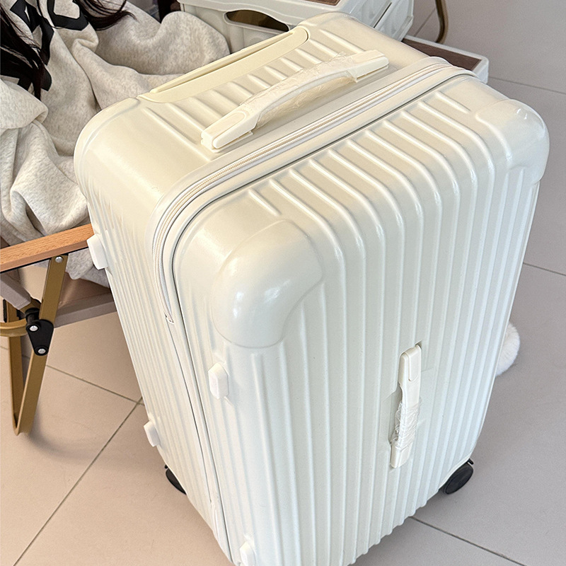 Чемодан большой вместимости 32 дюйма, кожаный, для женщин, с бесшумными универсальными колесами