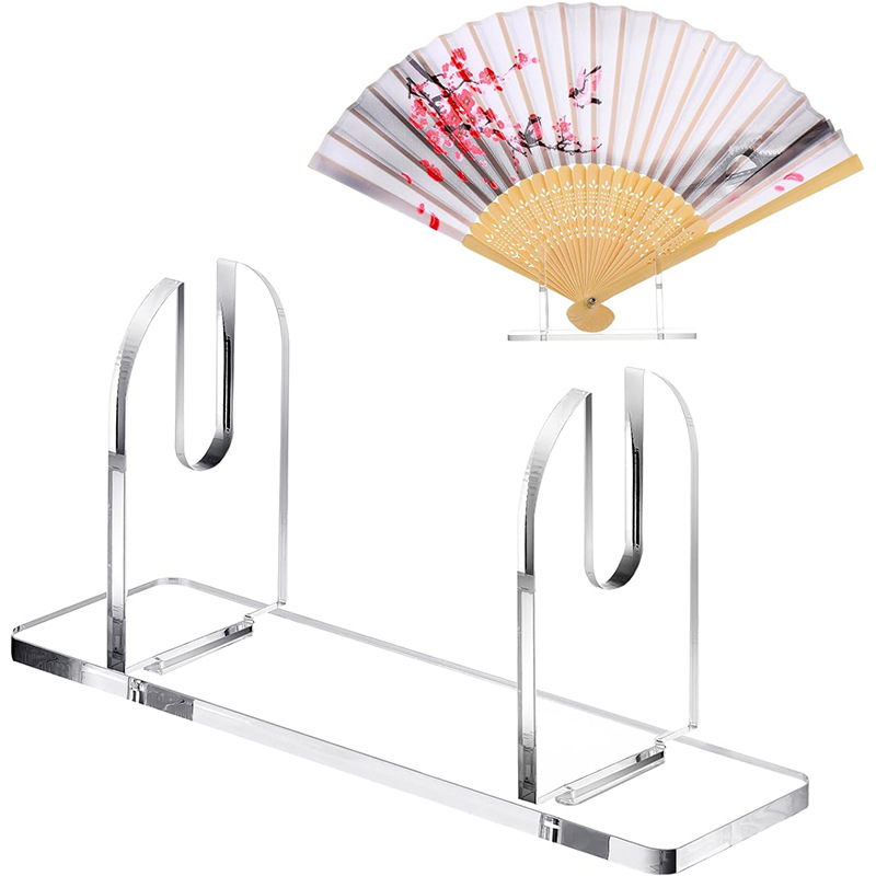Cross-Border Acrylic Fan Stand, Fan Display Stand, Fan Display Stand, Suitable for Folding Fan Display