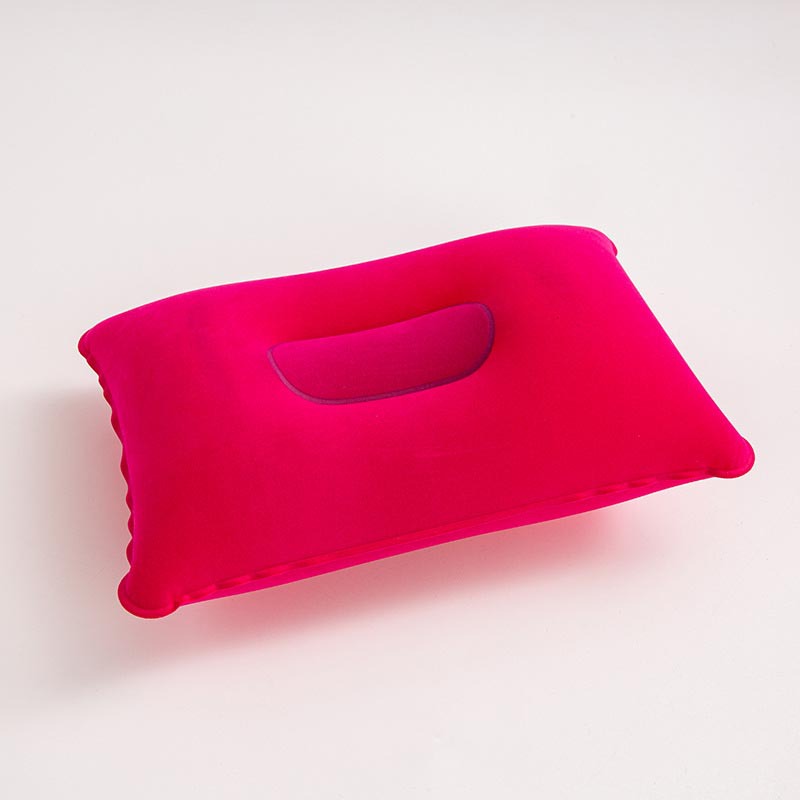 Flocked Square Nap Inflatable Pillow Wholesale Outdoor Camping Style Cushion Travel Flocked Inflatable Pillow in Stock