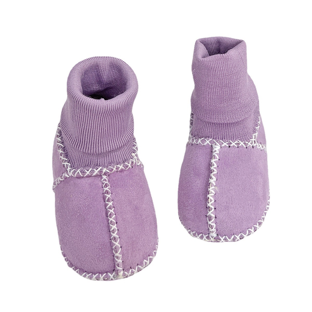 Autumn and Winter Newborn Baby Toddler Shoes Non-slip Thickened Wool Anti-drop Socks Shoes for Boys and Girls Soft Sole
