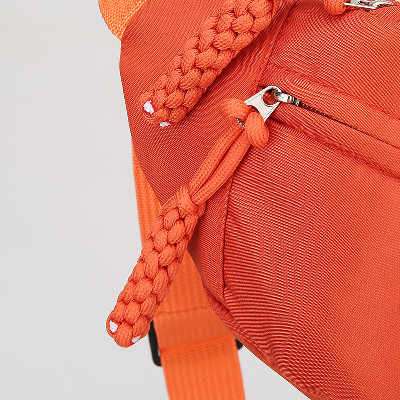 New Simple Outdoor Sports Waist Bag Large Capacity Nylon Versatile Couple Chest Bag Commuting Travel Crossbody Shoulder Bag