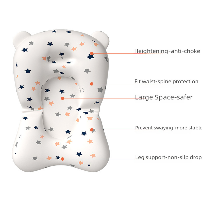 Baby Bath Net Bag, Baby Bathing Aid, Can Be Used Sitting or Lying Down, Non-Slip Mat, Newborn Bathtub Support, Floating Bath Mat, Universal and Portable