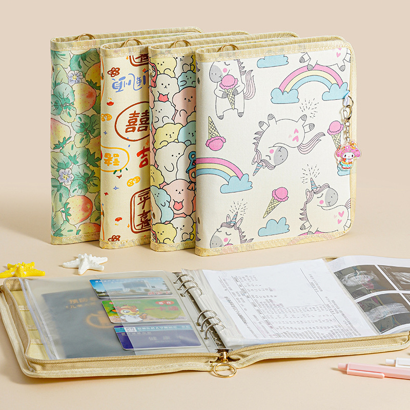 A5 Книга для хранения информации о беременности с молнией, складная, портативная, с листами для отчетов о беременности