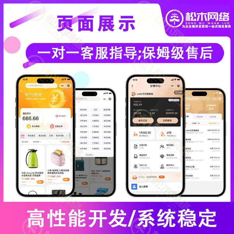 Mini Program Mall, Catering Ordering, Hotel Booking, Knowledge Payment and Other Software Development in Various Industries, Same-City Delivery