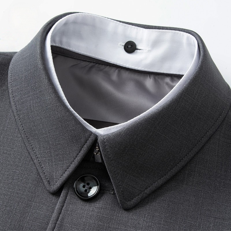 High-End Men's Suit for Middle-Aged and Elderly Dads, Winter Clothing for the Elderly, Men's Clothing for Grandfathers, Spring & Fall Clothing