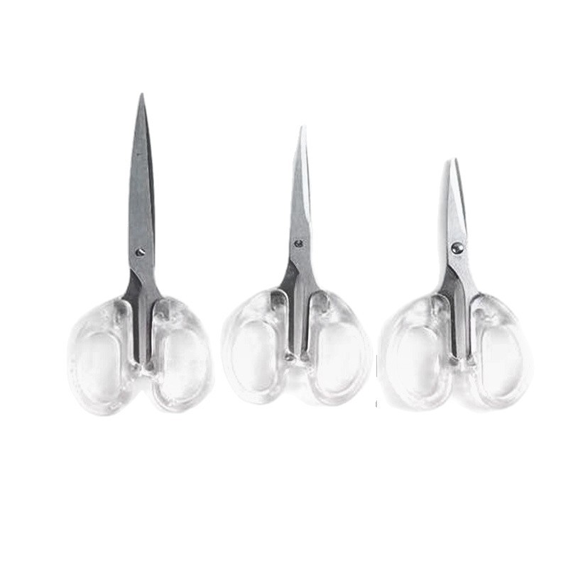 Spot Translucent Frosted Stainless Steel Scissors Office Scissors Household Scissors Art Children's Scissors Handmade Tailor Scissors