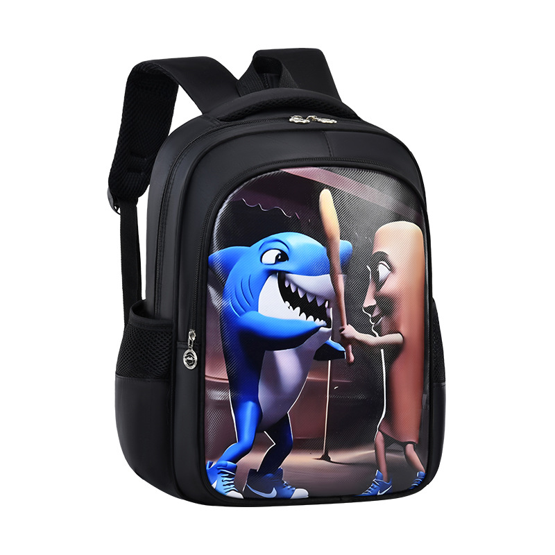 Uime Kidsren's Schoolbags for Boys and Girls in Grades 1-3, Boys Aged 6-12 Years Old, Backpacks, Shanhaijing Burden-Reducing Backpacks