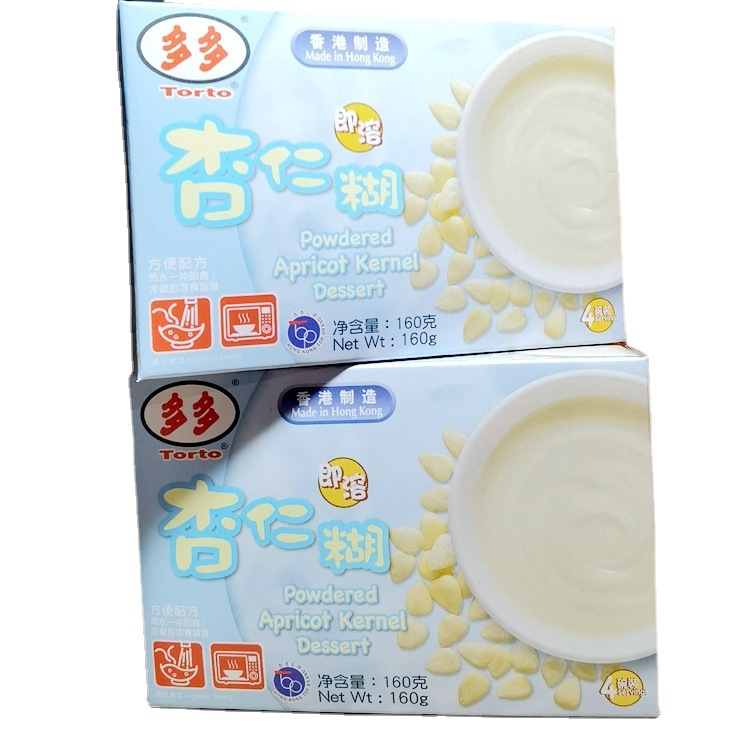 Wholesale supply of imported food Hong Kong Duoduo brand instant almond paste 160g * 20 boxes/box