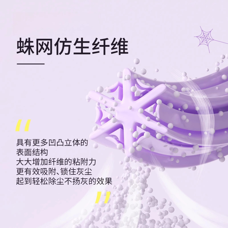 Factory Direct Sales Magic Electrostatic Dust Duster Car Dust Removal Feather Duster Household Dust-Free Dust Sweeper Replaceable Duster