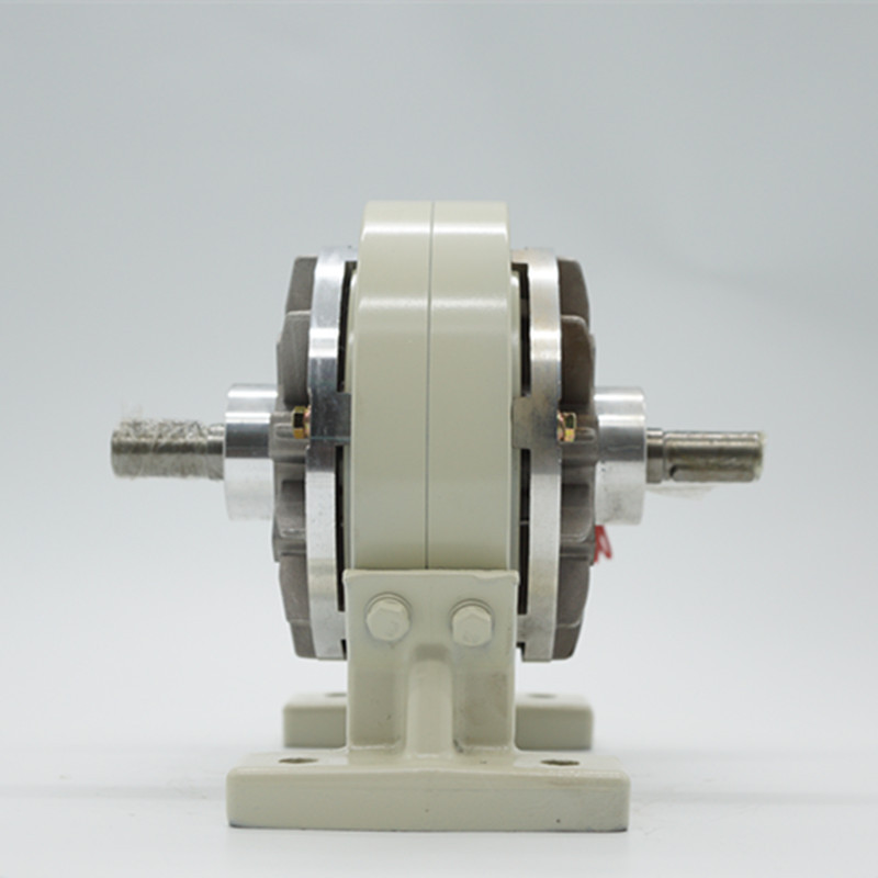 With base single shaft magnetic powder brake double shaft clutch tension controller electromagnetic powder brake motor hole