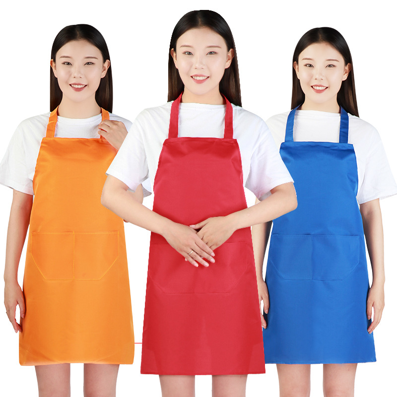 Advertising apron custom logo printing custom Oxford PVC waterproof apron wholesale promotional gift waist custom