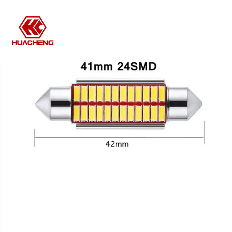 Car Led Roof Light Double Tip 4014 31/36/39/41mm Decoding Reading Light License Plate Light