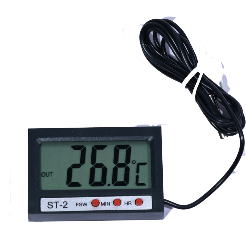 St-2 Fish Tank Thermometer Indoor and Outdoor Temperature Digital Refrigerator Aquarium Reptile Pet Wholesale Temperature Measurement