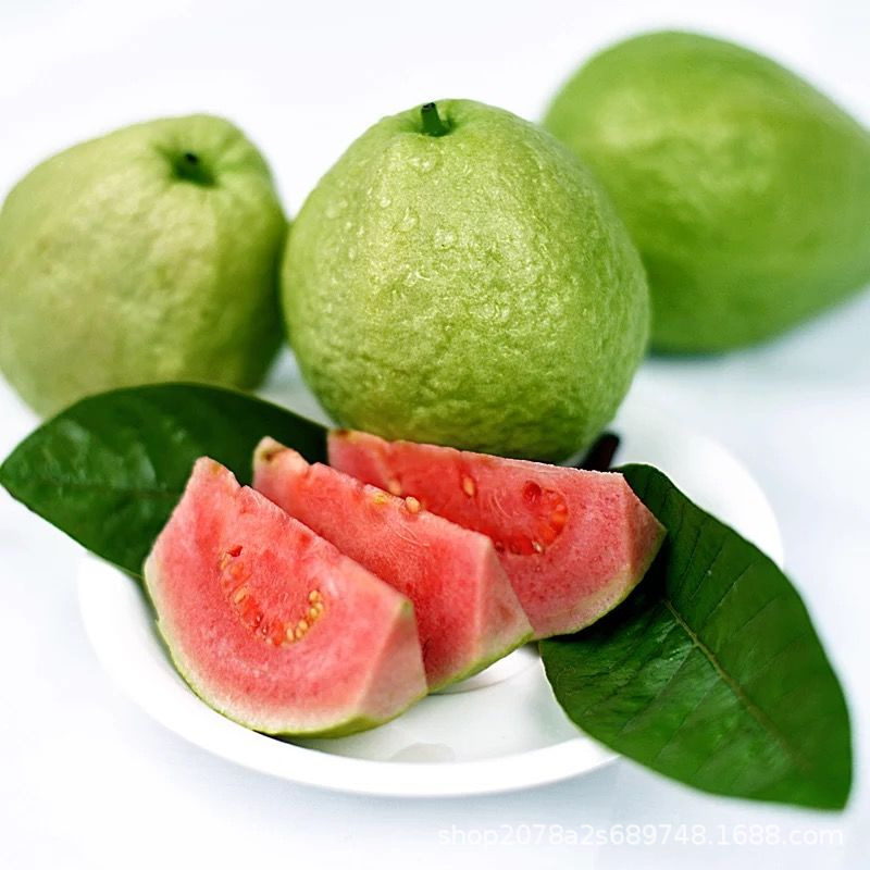 Fujian Zhangzhou Red Heart Guava 2.5kg Fresh Fruit Crisp Sweet Rouge Seasonal Sour Plum Powder Full Box Free Shipping