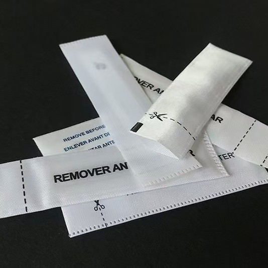 Wholesale printable clothing cloth label washing mark supermarket anti-theft weaving mark clothing anti-theft mark security mark anti-theft label