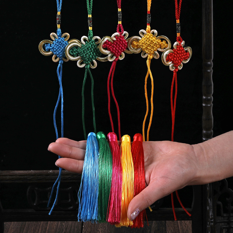 Chinese Knot Small Size Customized Gold Edge Knot Rich Knot Factory Large Number of Colors and Sizes Customized Various Chinese Knot Tassels