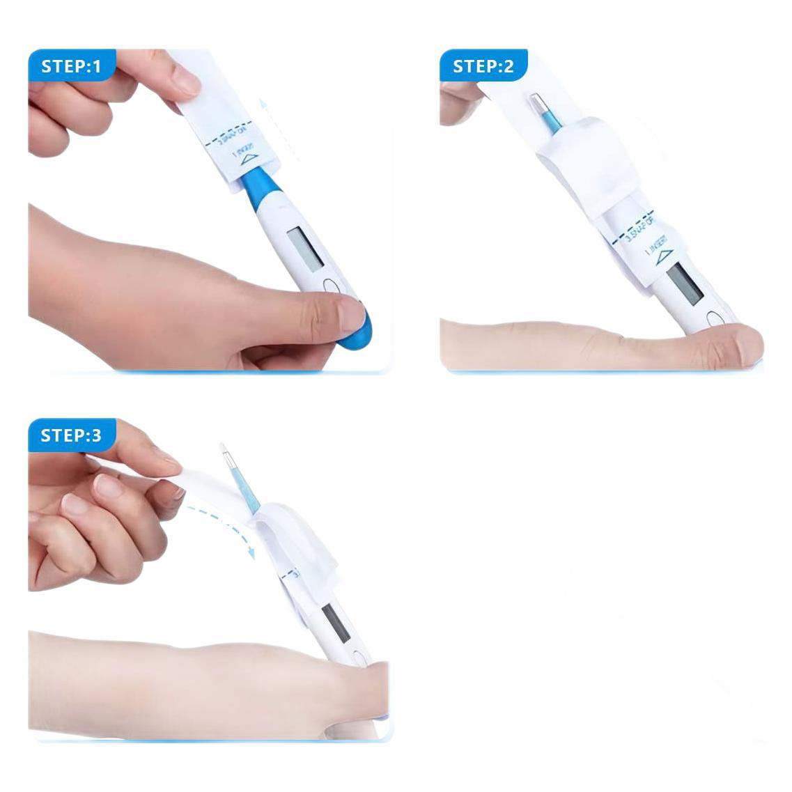 Oral Thermometer Set 100 Pieces in a Box Baby Kidsren Adult Pet Disposable Digital Thermometer Set Mercury Thermometer