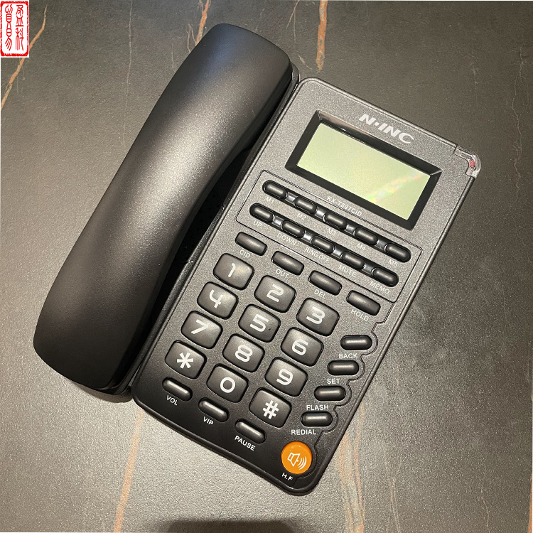 Factory supply KX-897CID English foreign trade telephone phone battery-free home office hotel phone White