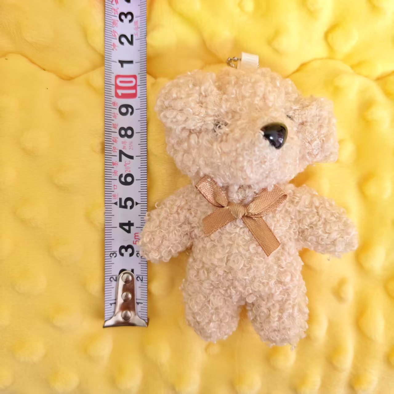 Cross Border Doll Pendant Rolled Plush Puppy Toy Children's Doll Cartoon Tie Teddy Bear Doll Backpack Hanging Ornaments