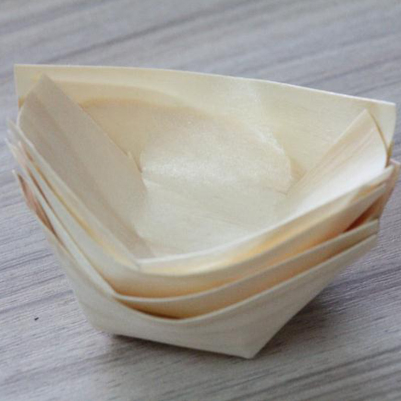 Wholesale Disposable Wooden Boats, Wooden Veneer Boats, Wooden Tableware, Disposable Wooden Veneer Boats, Sushi Boats, Wooden Boat Plates