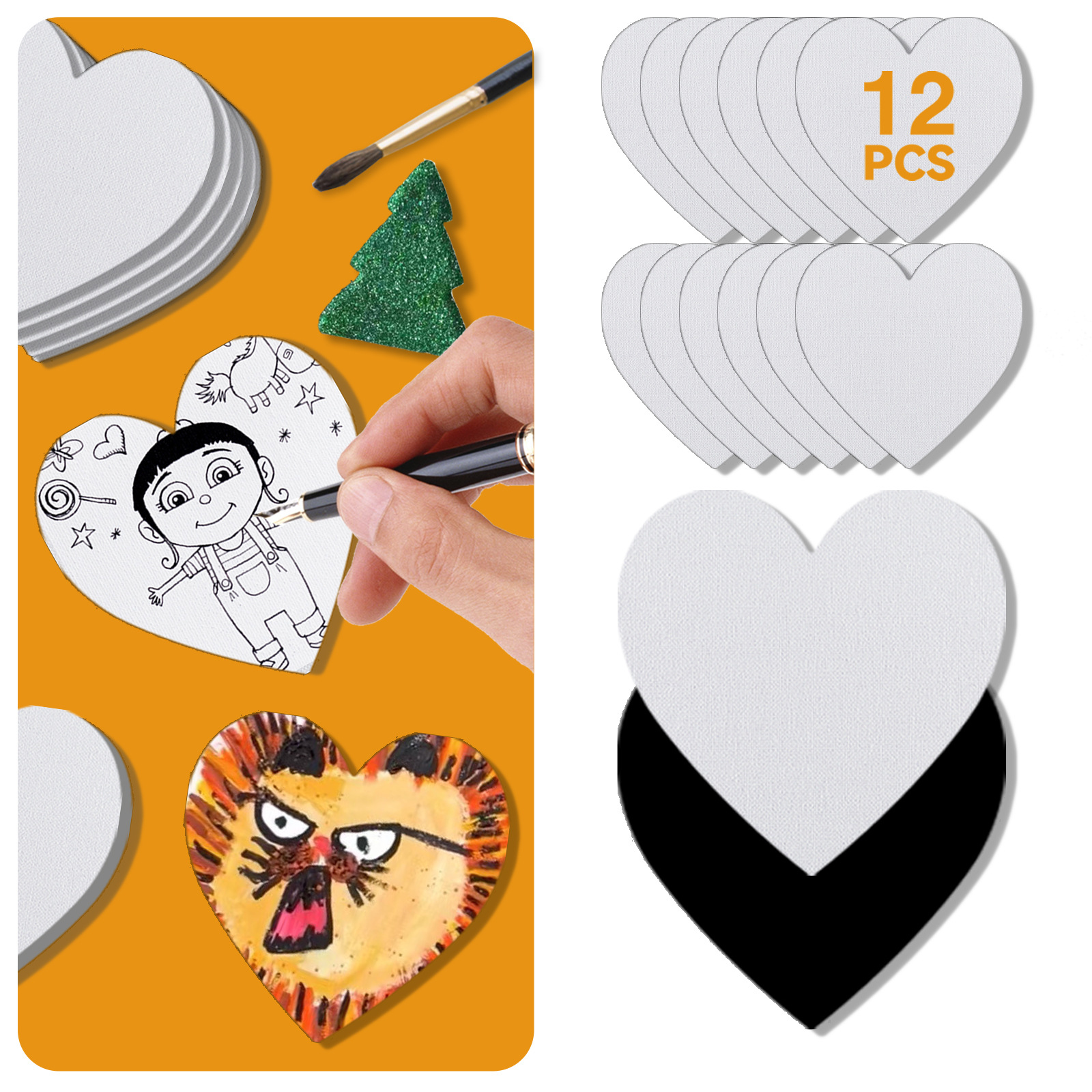 Доска для рисования DIY, мягкий магнитный холст, магнит на холодильник, акриловые масла, хлопок, специальная форма, детская раскраска, граффити