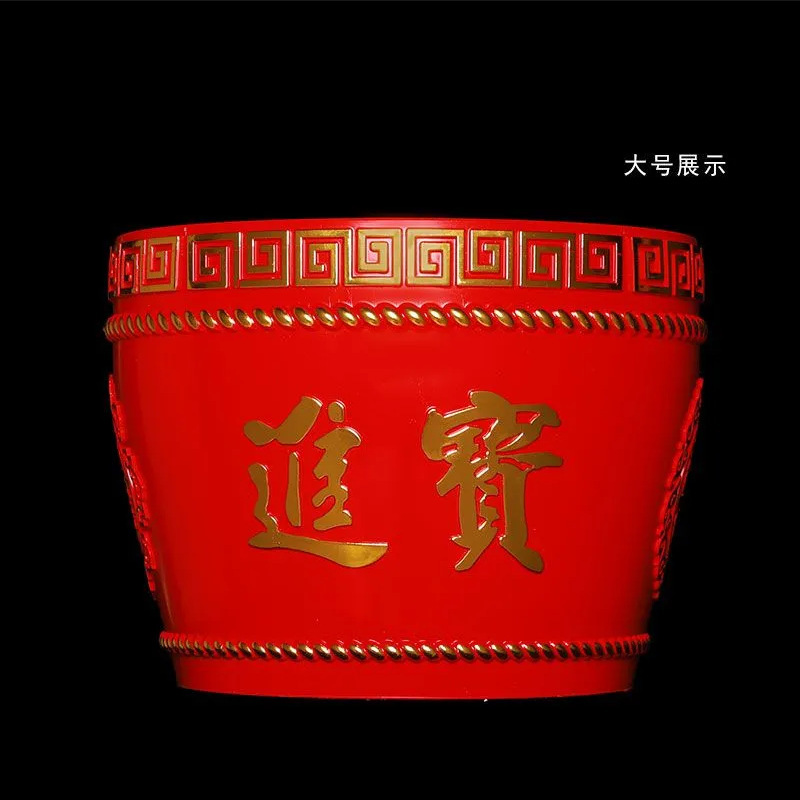 Red Round Dou Old-fashioned Rice Dou Shou Dou Xi Dou Tiangong housewarming opening wedding ornaments acrylic grandchildren bucket