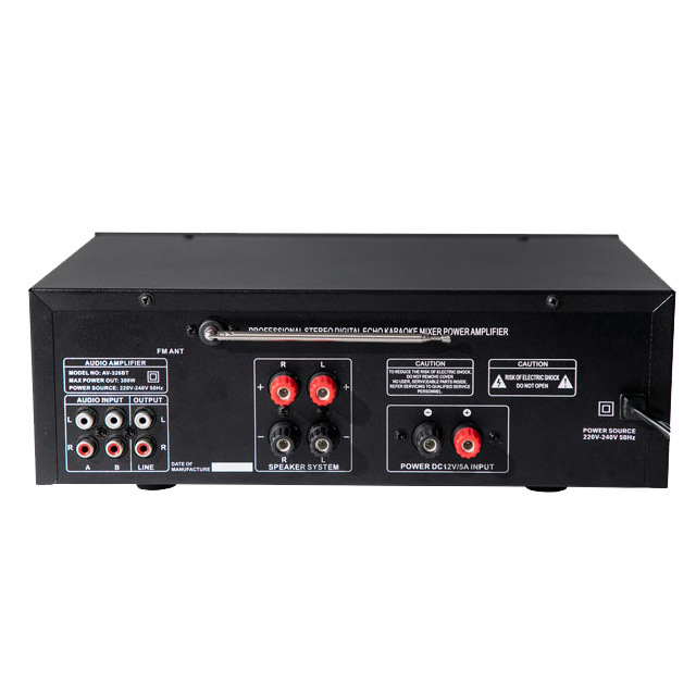 Factory direct Bluetooth power amplifier high power EQ equalizer 12V square dance FM outdoor power amplifier professional